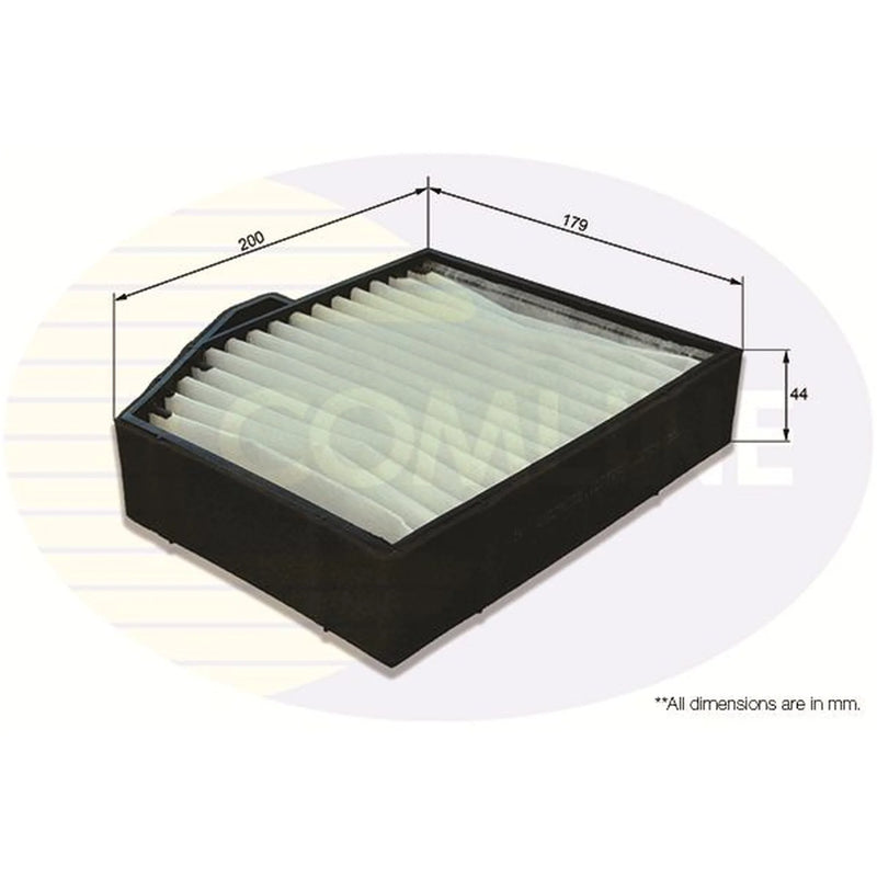 Comline Cabin Air Filter (Pollen Filter) fits Hyundai H-1 2000-2007 2.4 2.5