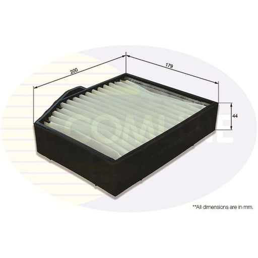 Comline Cabin Air Filter (Pollen Filter) fits Hyundai H-1 2000-2007 2.4 2.5