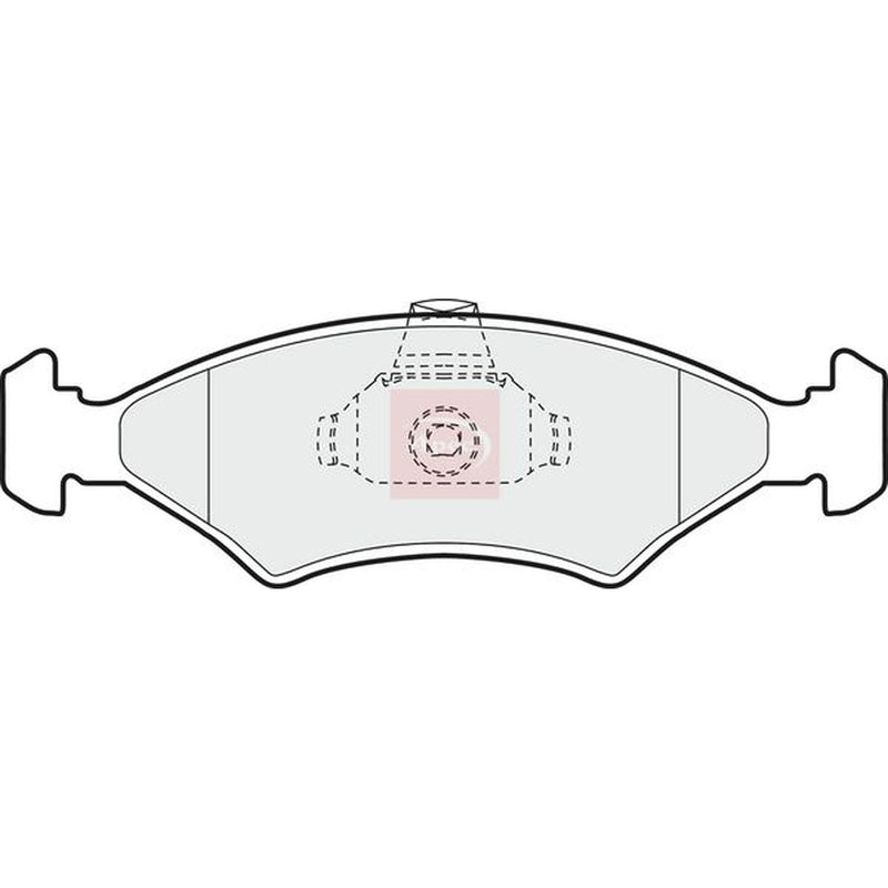 Apec Front Brake Pad Set fits Ferrari 208/308 1982-1989
