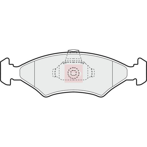 Apec Front Brake Pad Set fits Ferrari 208/308 1982-1989