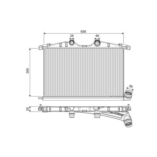 Valeo Intercooler (Charge Air Cooler) 818374