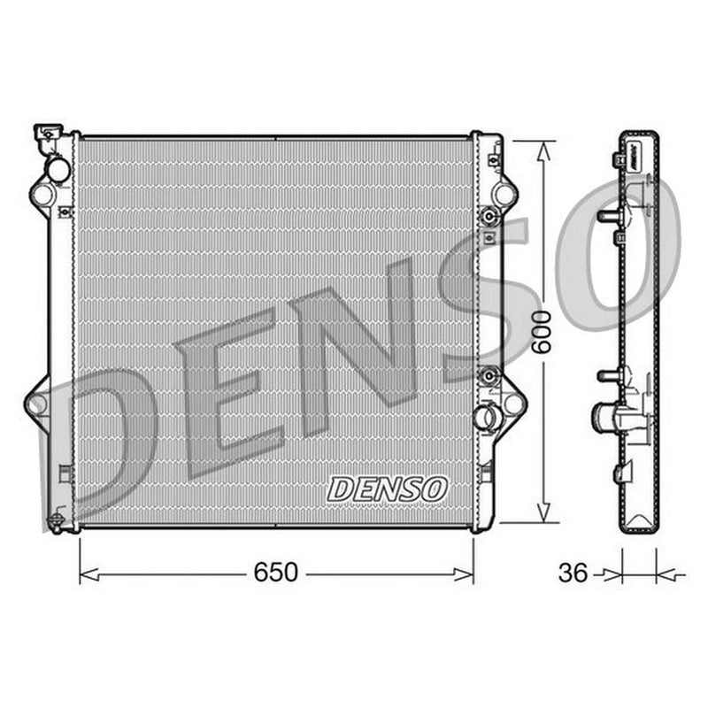 Denso Engine Radiator fits Toyota Land Cruiser Prado 2002-2009 3.0