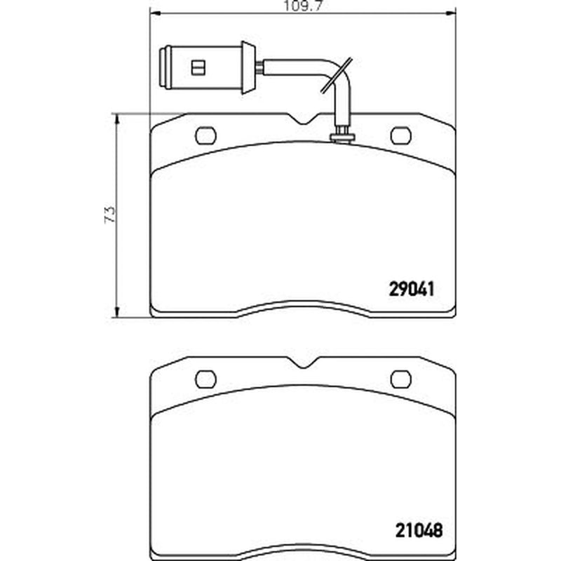 Mintex Front Brake Pad Set fits Alfa Romeo Ar 8 1985-1989 2.4 2.5