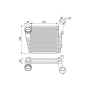 Valeo Intercooler (Charge Air Cooler) Right 818815
