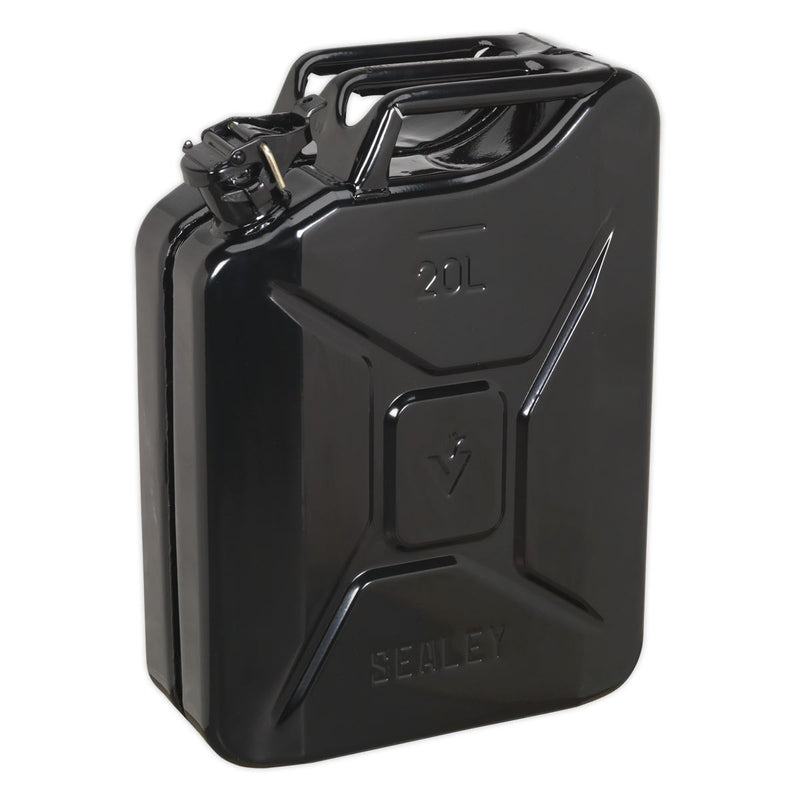 Sealey Jerry Can 20L - Black Sealey  - Dynamic Drive