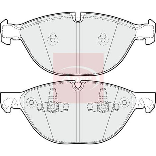 Apec Front Brake Vented Discs & Pads fits BMW X6 2008-2014