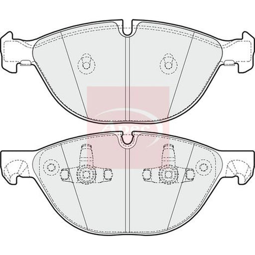Apec Front Brake Pad Set PAD1615