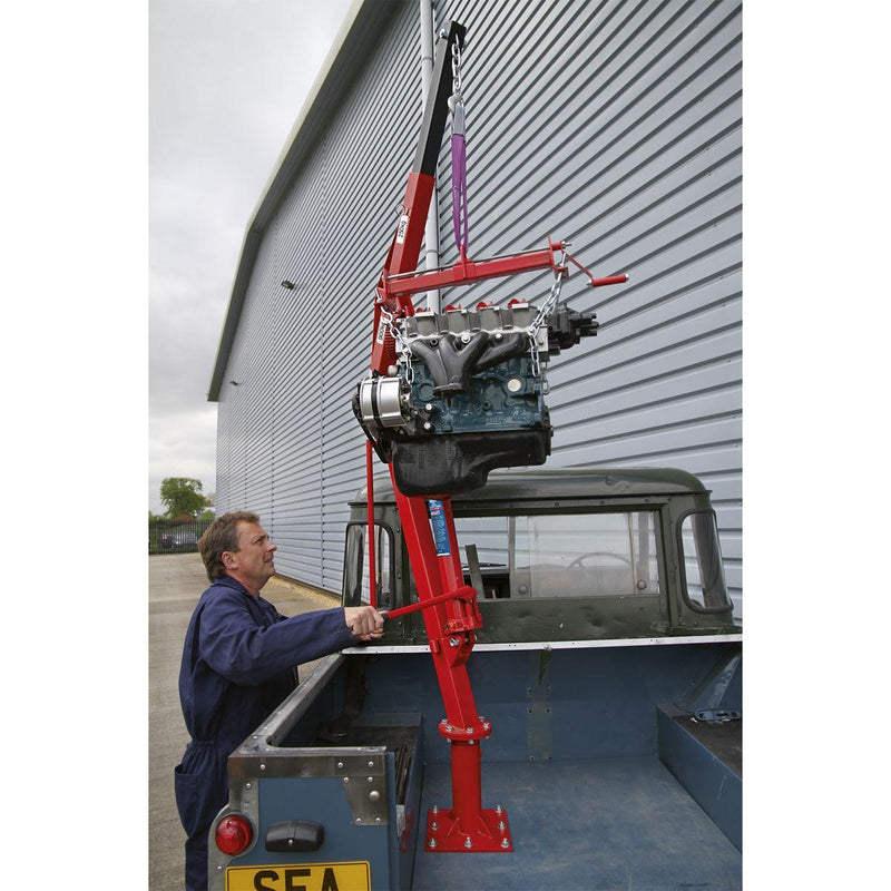 Sealey Static Mounted Crane 900kg SSC900 Sealey - Dynamic Drive