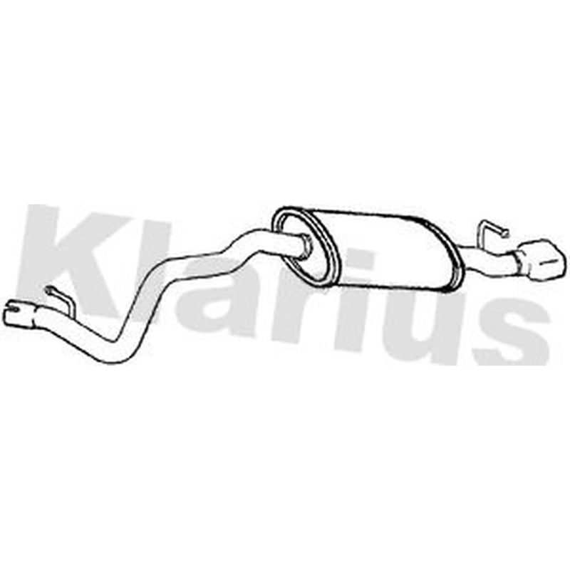 Klarius Box With Tail Pipe Rear fits BMW 3 2004-2013