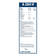 Bosch Wiper Wiper Blade 280mm — A284H fits Cupra Ateca 2018 on 2.0