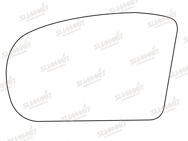 Summit Stick-On Aspheric Mirror Glass fits Mercedes C Class LHS Summit - Bars 4 Cars