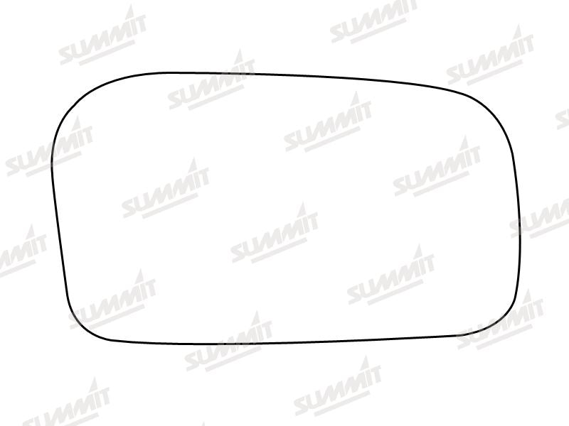 Summit Stick-On Standard Mirror Glass fits Nissan Sunny RHS Summit - Bars 4 Cars