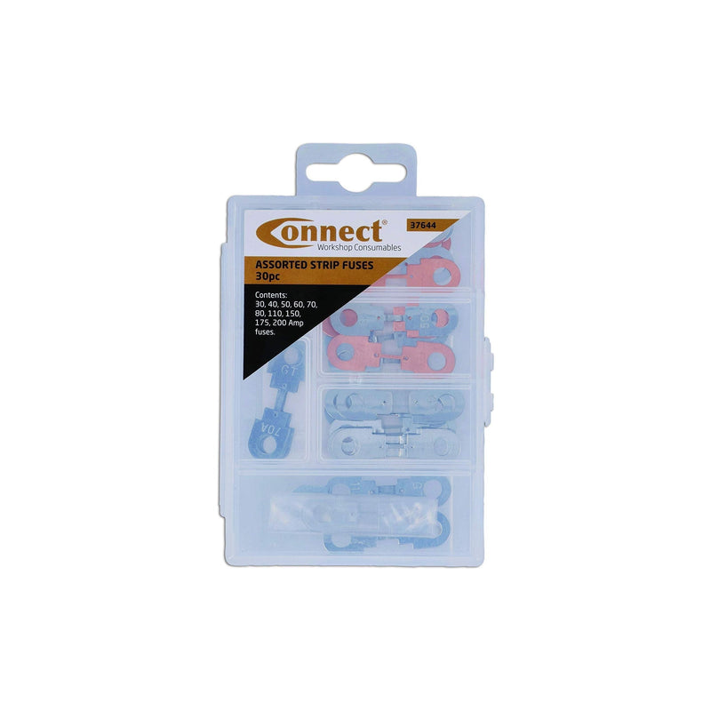Connect Assorted Strip Fuses 30-200A Box 30pc 37644 Tool Connection - Dynamic Drive