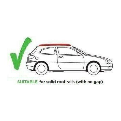 Maypole 1.2m Car Roof Bars for Profile Flush Rails Maypole  - Dynamic Drive