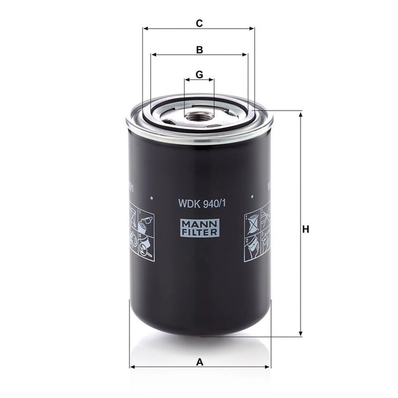 MANN-FILTER Fuel Filter Element