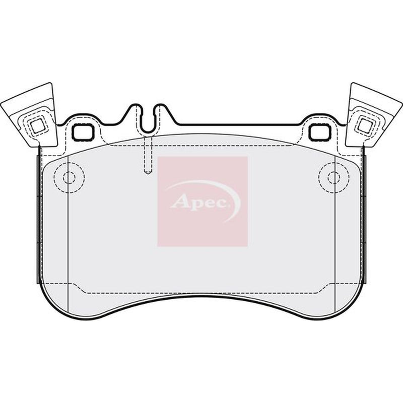 Apec Front Brake Pad Set fits Mercedes-Benz A-Class 2013-2018 176.052