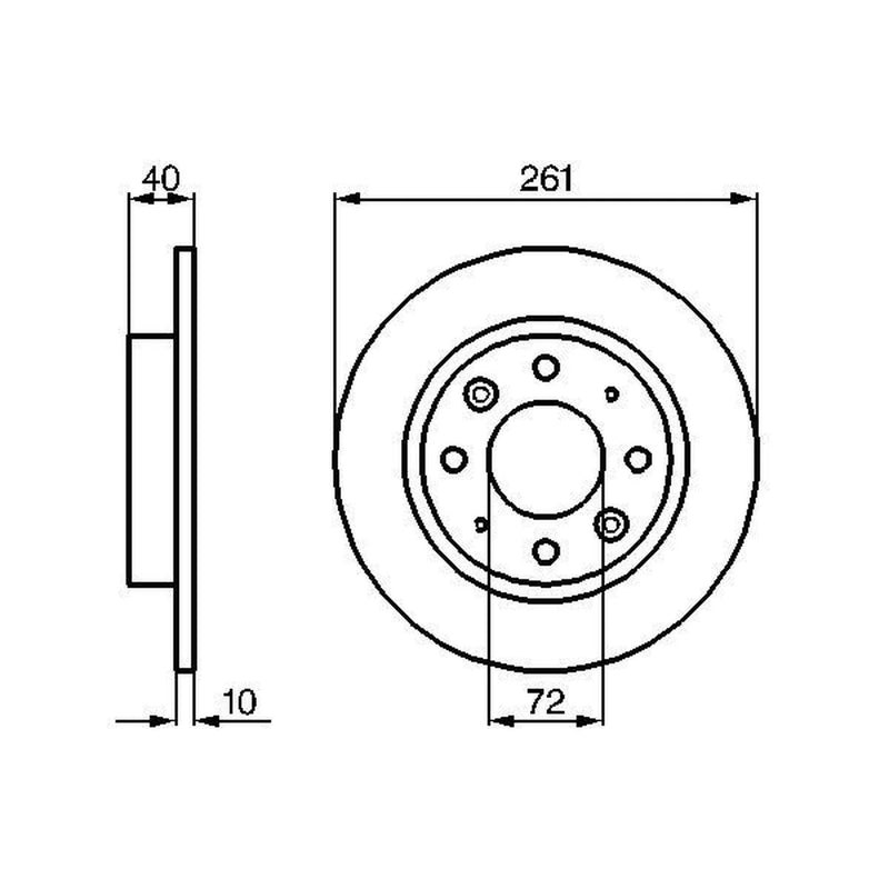 Bosch Front & Rear Brake Discs & Pads fits Kia Carens I 2000-2007 1.6 1.8 2.0