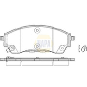 NAPA Front Brake Pad Set fits Ford Ranger 2011 on 2.5