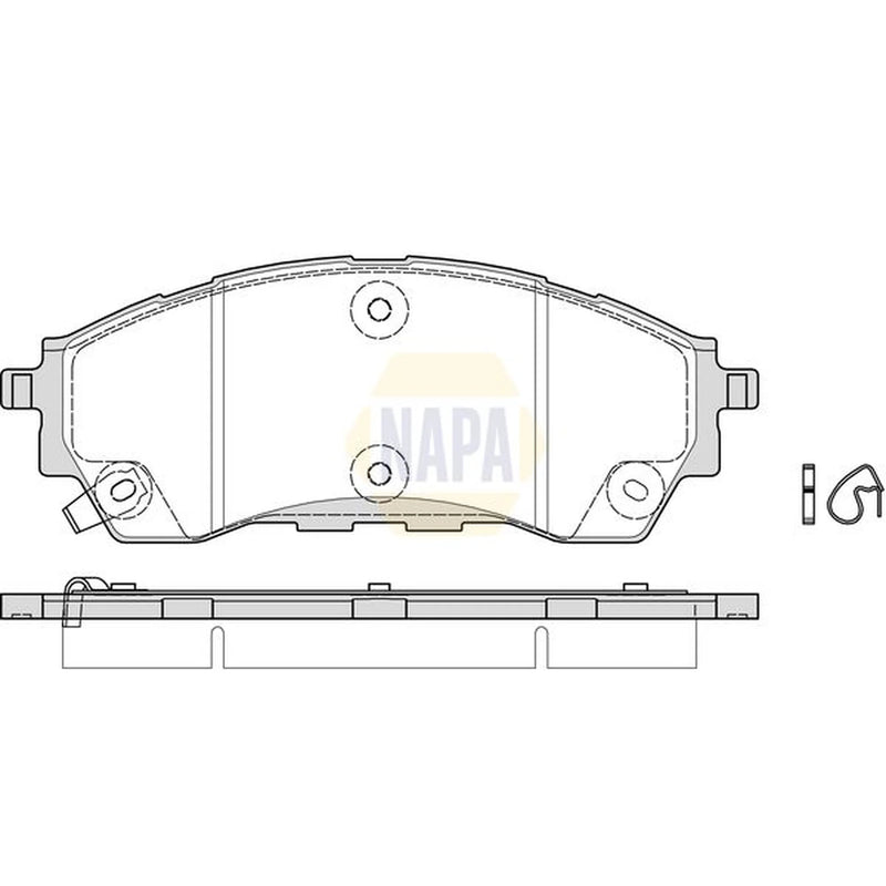 NAPA Front Brake Pad Set fits Ford Ranger 2011 on 2.5
