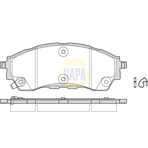 NAPA Front Brake Pad Set NBP1973