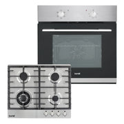Baridi Integrated Oven & Gas Hob Bundle 60cm 55L Capacity
