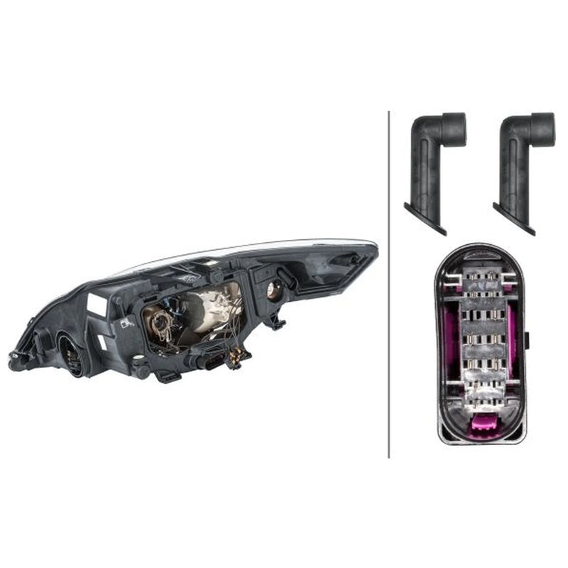 Hella Headlight Headlamp H7/H1/H1 Right fits Ford Mondeo IV 2007-2015
