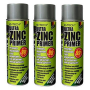 3x E-Tech ULTRA Zinc Primer Paint Spray Metal Welding Galve Rust Prevent 500ml E-Tech - Dynamic Drive