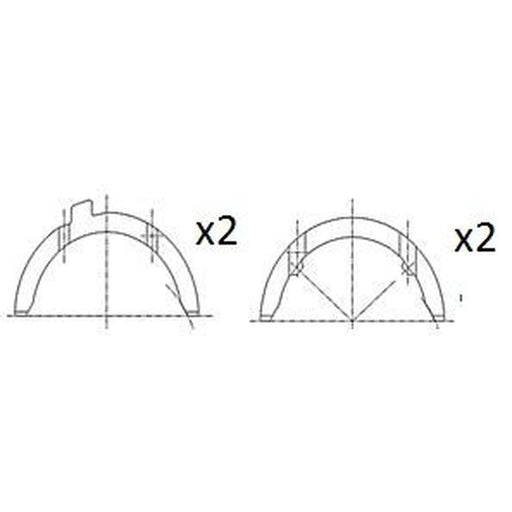 FAI Thrust Washer Set 73mm fits Aro 10 1988-1999 1.6
