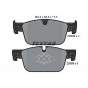 Textar Front Brake Pad Set 2209801