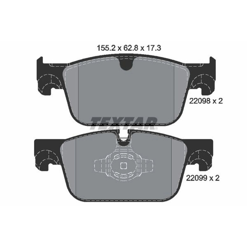 Textar Front Brake Pad Set 2209801