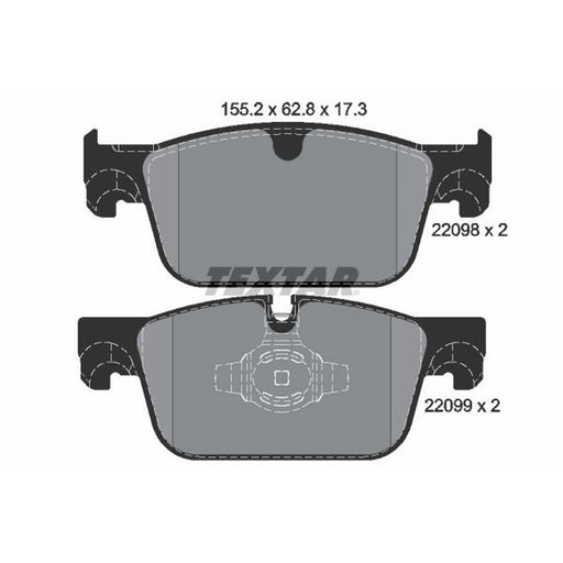 Textar Front Brake Pad Set 2209801