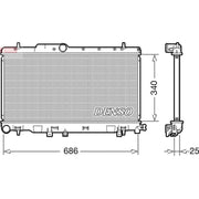 Denso Engine Radiator DRM36019
