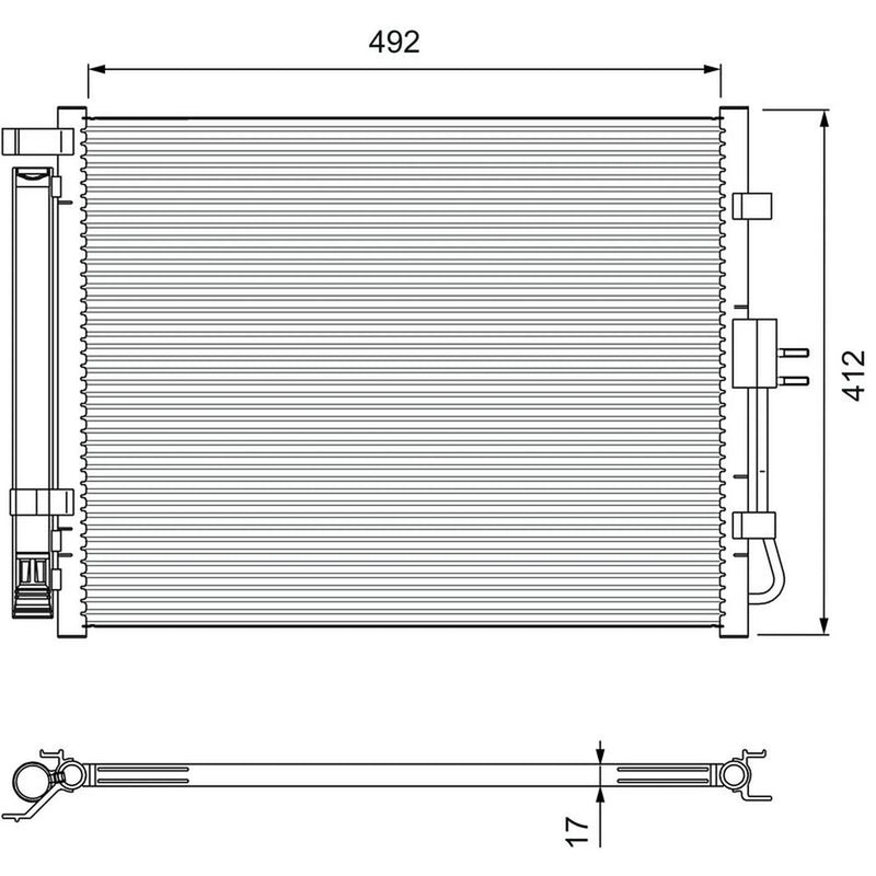 Valeo Air Conditioning Condenser 814402