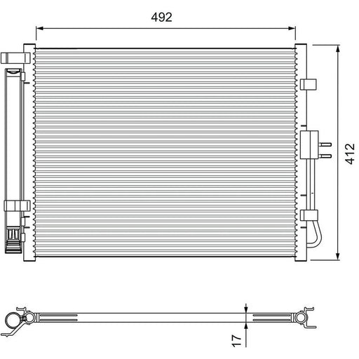 Valeo Air Conditioning Condenser 814402