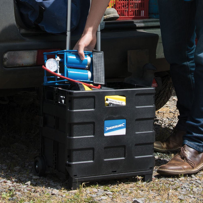 Silverline Folding Box Trolley 25kg 633400 Silverline  - Dynamic Drive
