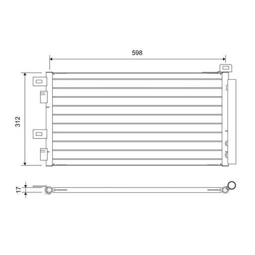 Valeo Air Conditioning Condenser 817547