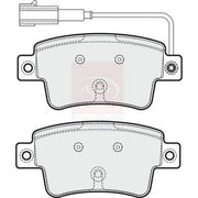 Apec Rear Brake Pad Set fits Abarth Punto 2012 on 1.4