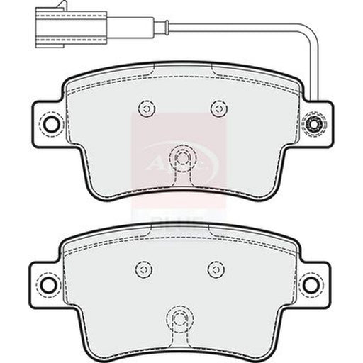 Apec Rear Brake Pad Set fits Abarth Punto 2012 on 1.4