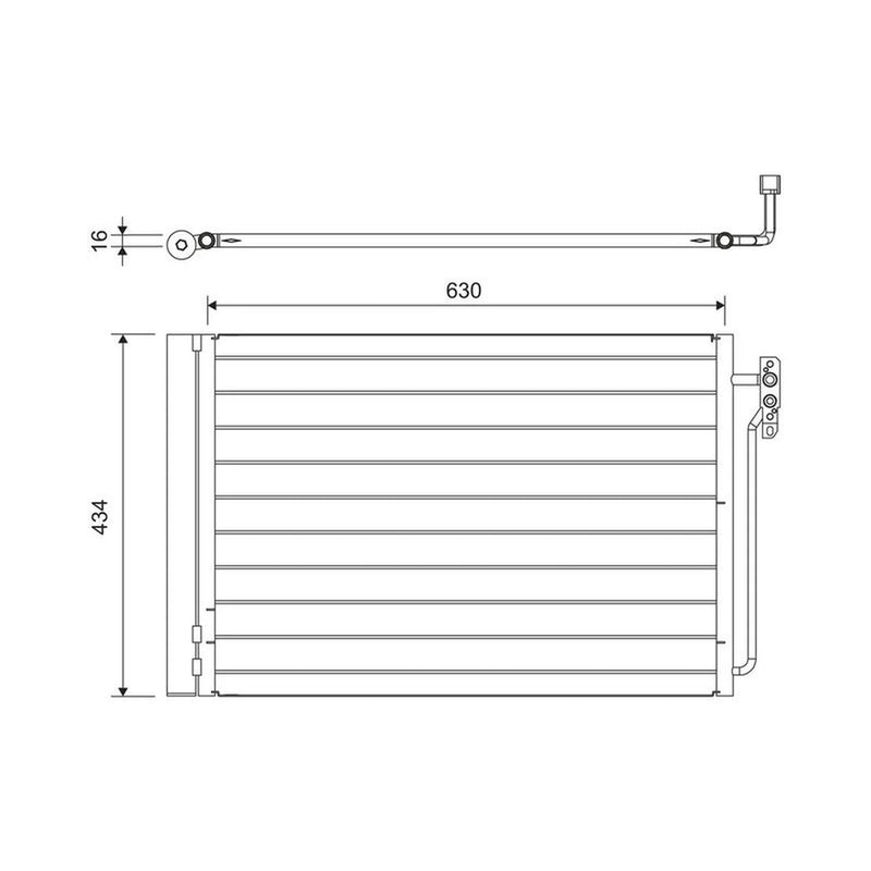 Valeo Air Conditioning Condenser 814165
