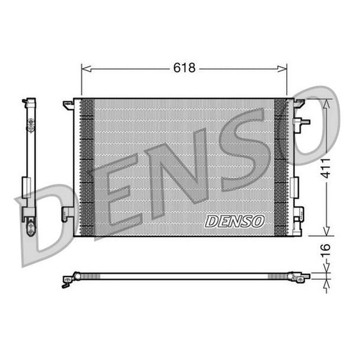 Denso Air Conditioning Condenser fits Fiat Croma 2005-2011 1.8 1.9 2.2