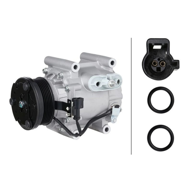 Hella Air Conditioning Compressor fits Jaguar X-Type I 2001-2009 2.1 2.5 3.0