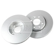 Borg & Beck Front & Rear Brake Discs & Pads fits Renault Megane II 2003-2008 1.4