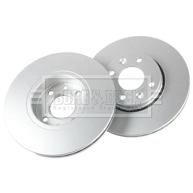 Borg & Beck Front & Rear Brake Discs & Pads fits Renault Megane II 2003-2008 1.4
