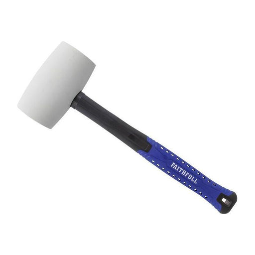 Faithfull White Fibreglass Mallet 32oz Faithfull - Dynamic Drive