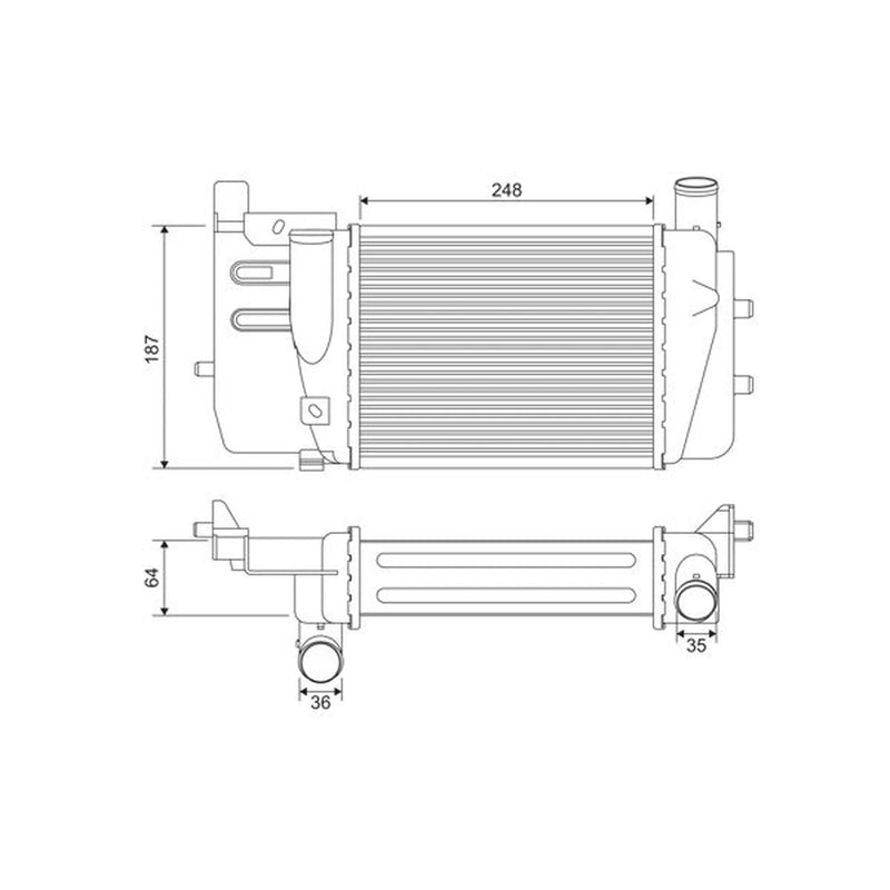 Valeo Intercooler (Charge Air Cooler) 818369