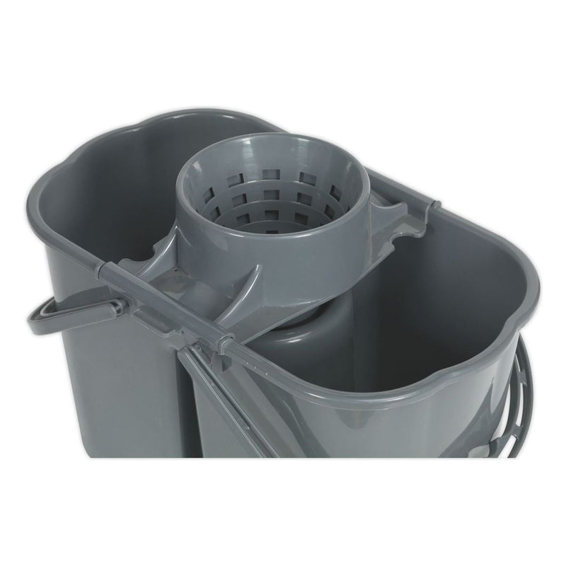 Sealey Mop Bucket 15L 2 Compartment BM07 Sealey - Dynamic Drive