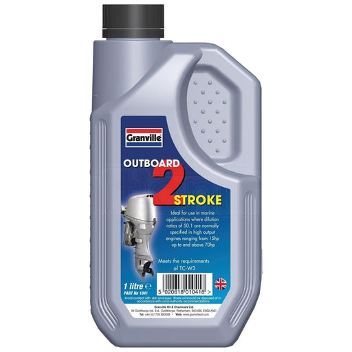 Granville 2 Stroke Marine Outboard Engine Oil Boats Jet Ski TC-W3 1 Litre Granville - Dynamic Drive