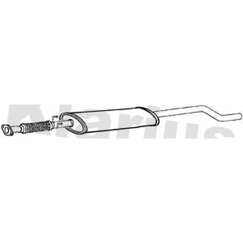Klarius Box With Centre Pipe Centre fits Alfa Romeo Mito 2008-2015 1.6