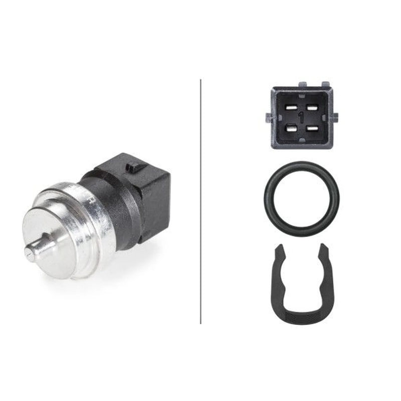 Hella Coolant Temperature Sensor Upper fits Dacia Dokker 2012-2021 1.5