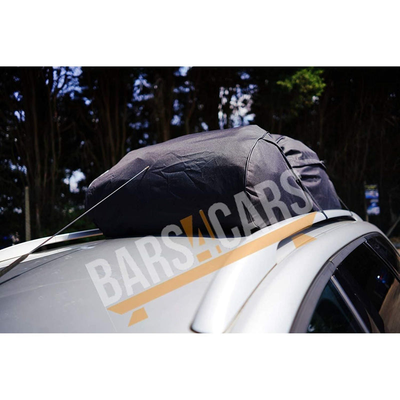 458 Litre Large Car Cargo Travel Rain Proof Roof Top Bag Storage Carrier Box Streetwize - Bars 4 Cars